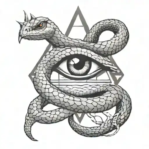 Illuminati Snake Design Incorporating