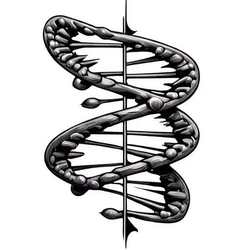 Dna Symbol With Letter D