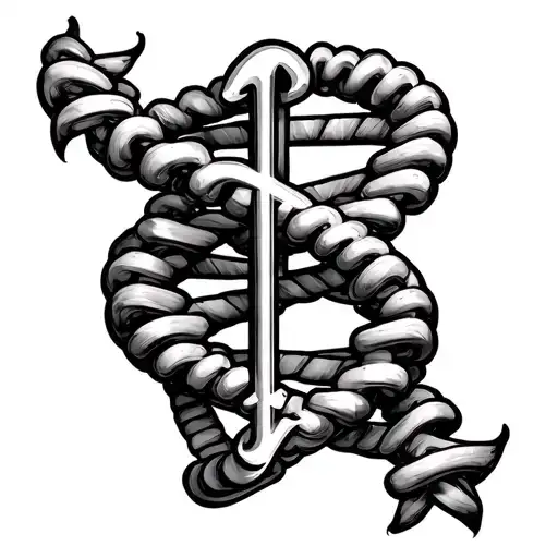 Medical Dna Symbol With Letter D