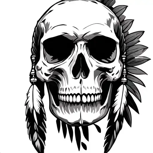 Native American Skull Frontal