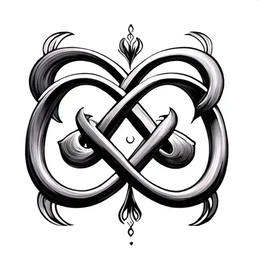 Infinity Symbol Intertwined