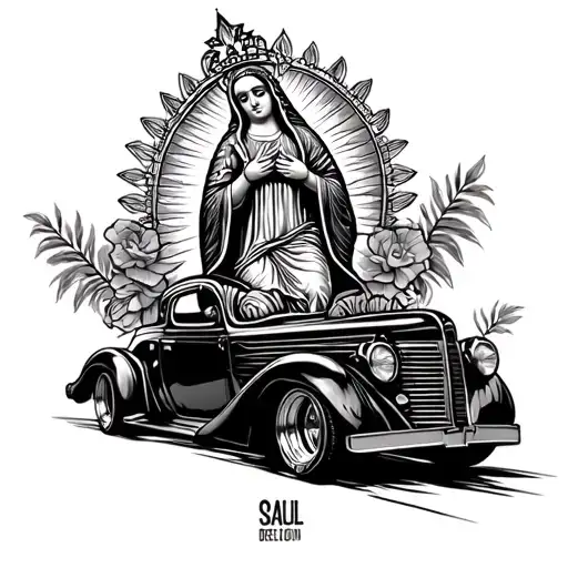 Lowrider Jumping Virgen De Guadalupe