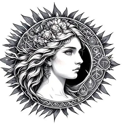 Virgo Zodiac Sign Inside