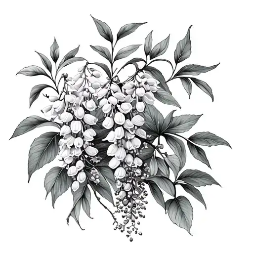 Wisteria And Australian Native Flora