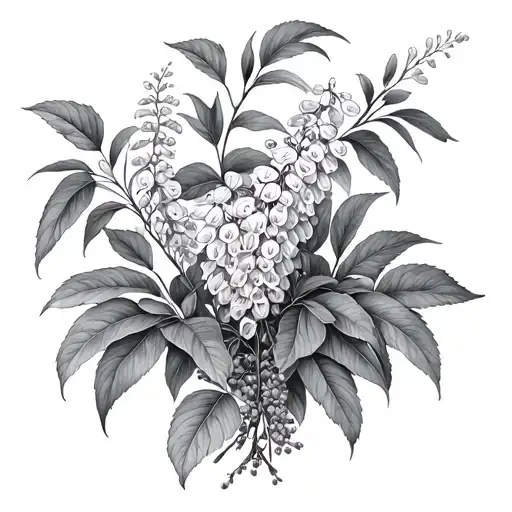 Wisteria And Australian Native Flora