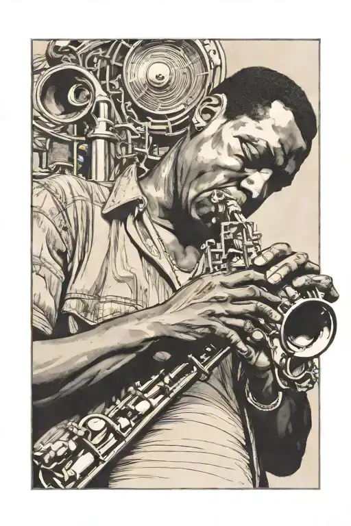 John Coltrane Saxophone Player