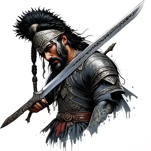 Moroccan Warrior With A Sword