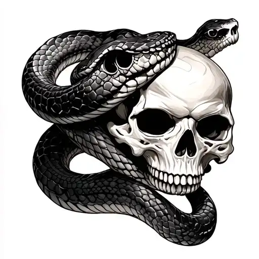 Skull And Cobra