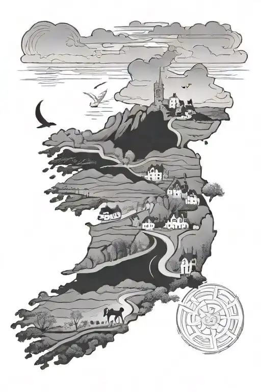 A Scenic Drive Through The Landscapes Of Ireland And Oman Combined In A Surreal Way
