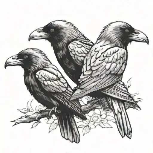 3 Ravens Staring Back At Me