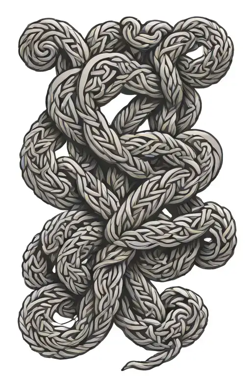 A Mix Of Traditional Omani Art And Keltic Knots Ropes Symbol