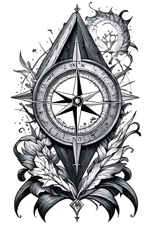 Compass Rose Gothic Pointy