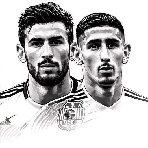 Messi And Angel Di Maria With The World Cup