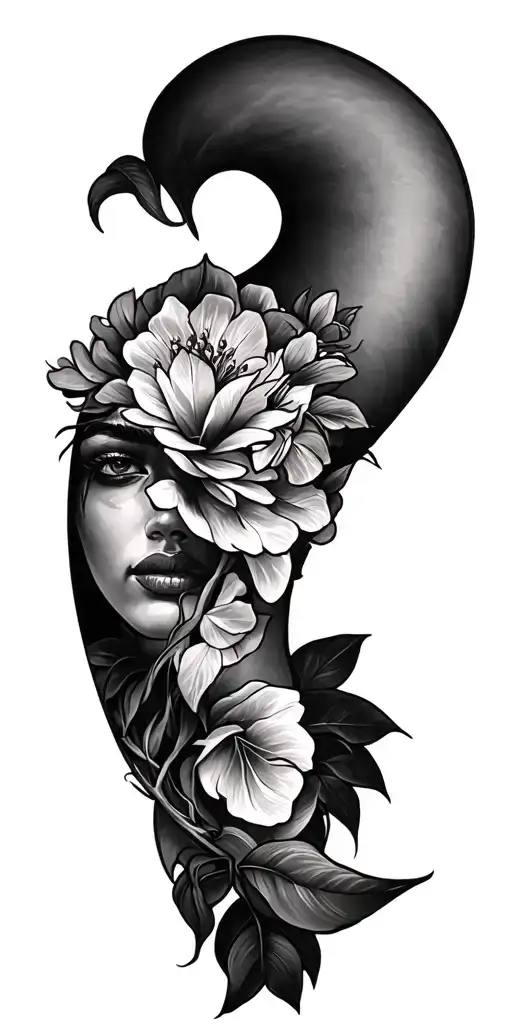 Create A Tattoo Model On The Theme Of Reunion Island