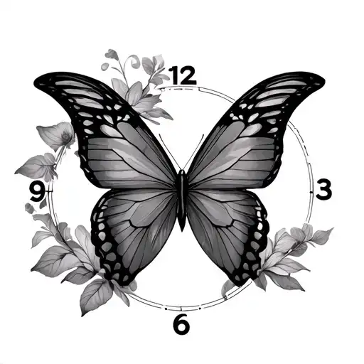Butterfly Clock