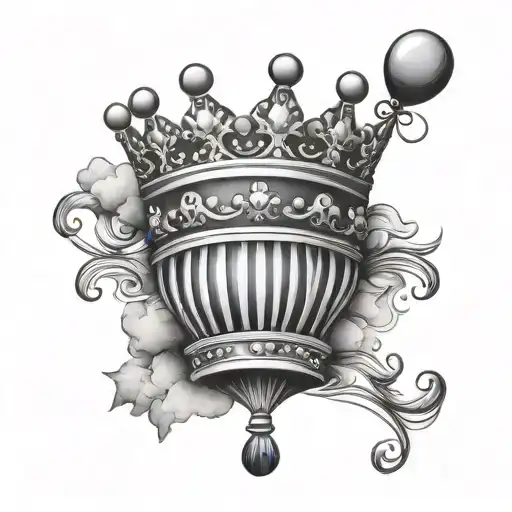 Balloon With Crown Above