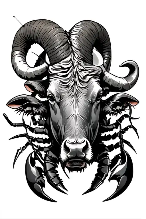 Ram And A Bull And A Lobster Below Eathoter