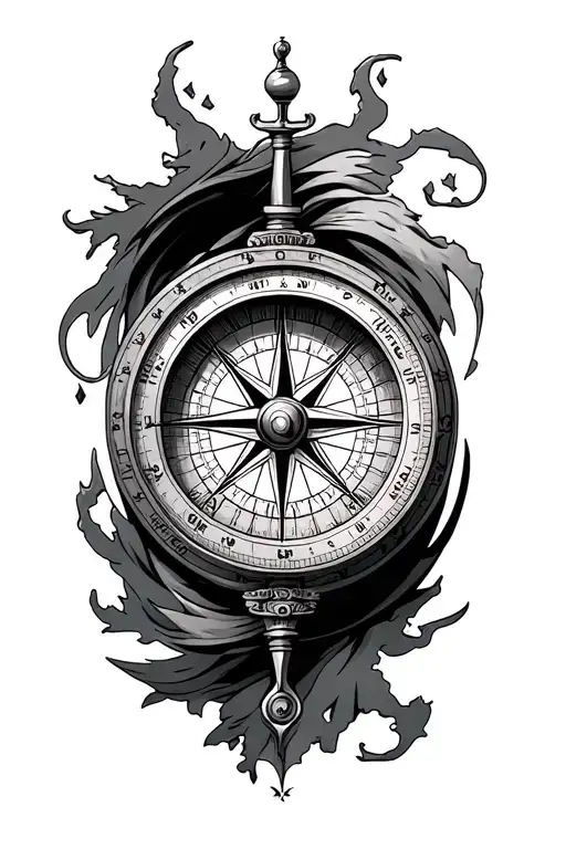 Europe Including A Compass