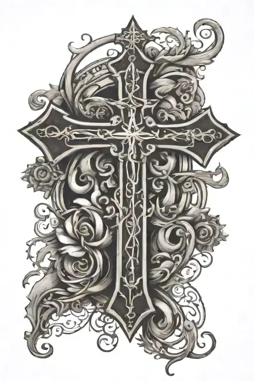 Cross With Verse Written