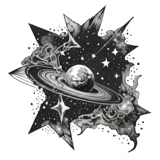 Galaxy Filled With Stars