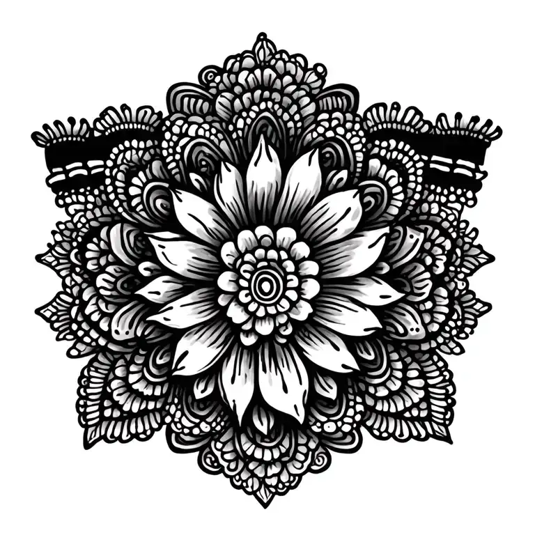 Garter Lace Henna