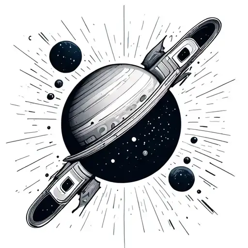 Looking Up To Outerspace From Ground