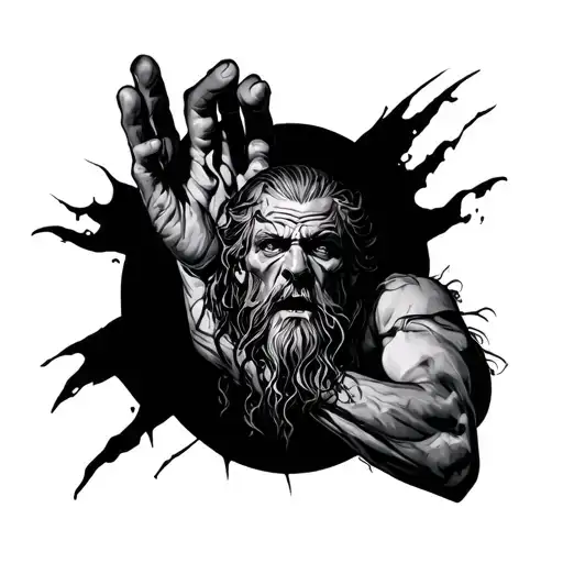 The Mark Of Cain In Forearm Raised