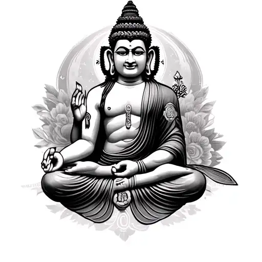 Hanuman And Buddha Mixed