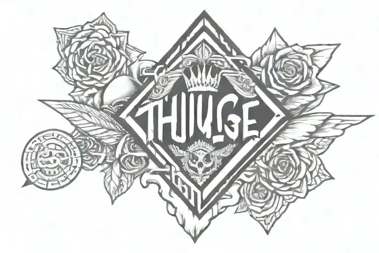 Thug Life Tattoo Design Inspired