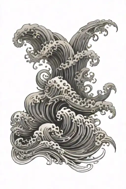 Wave Made Entirely Of Intricate