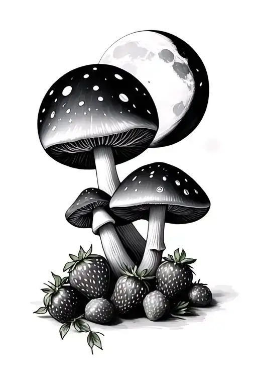 Moons Suns Mushrooms Strawberries