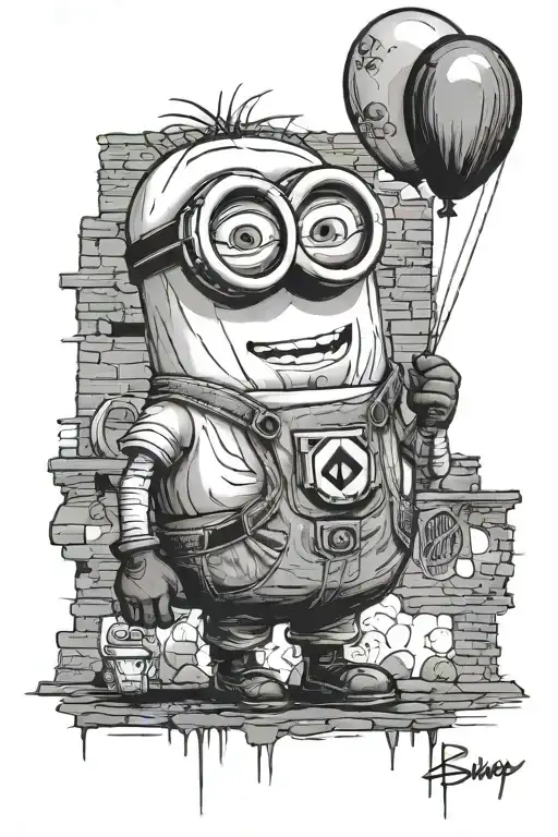 Minion Banksy Balloon Boy
