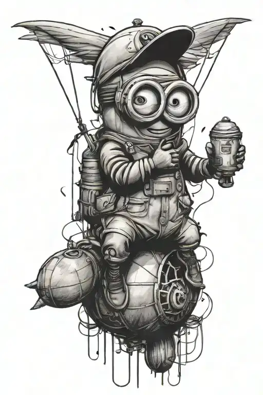 Minion Banksy Balloon Boy But Balloon