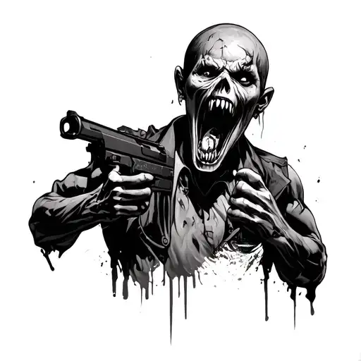 Resident Evil Game Licker Zombie