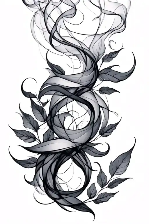 Smoke And Leaves Intertwined