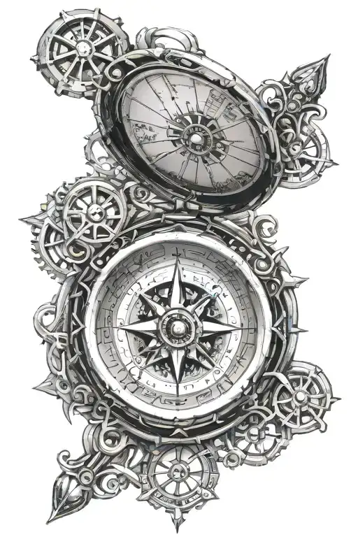 Filigree Steampunk Compass