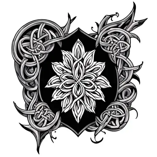 Celtic Themed Scottish Forarm Half Sleeve