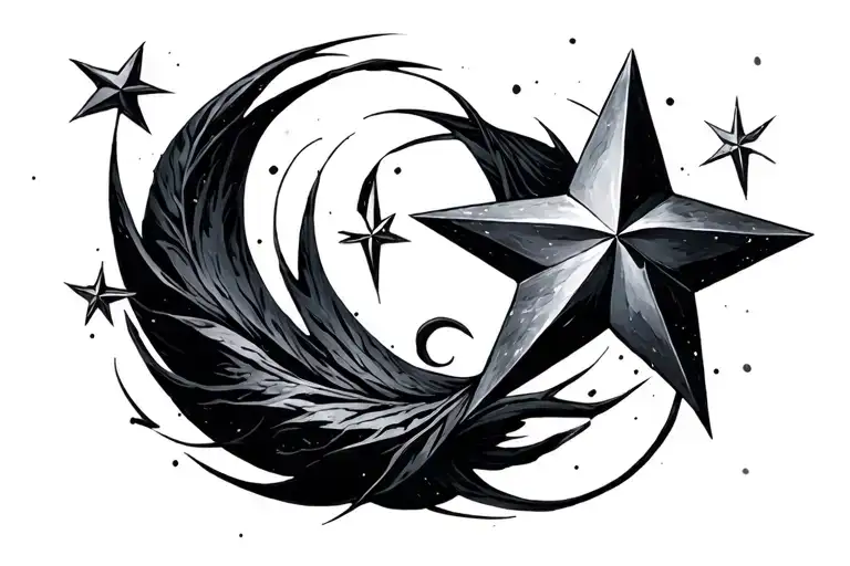 Negative Space Star