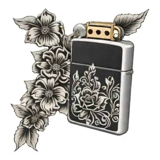 Zippo Lighter Full Of Flowers