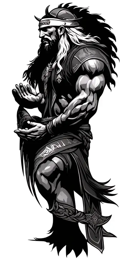 Minnesota Vikings Warrior Meditating