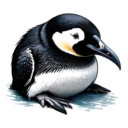 Wathing Penguin