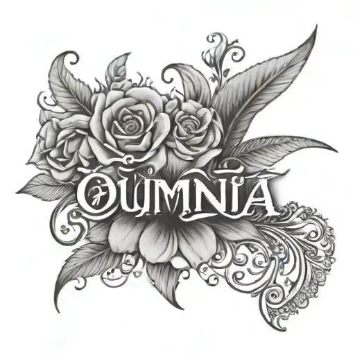 Oumnia Name Written