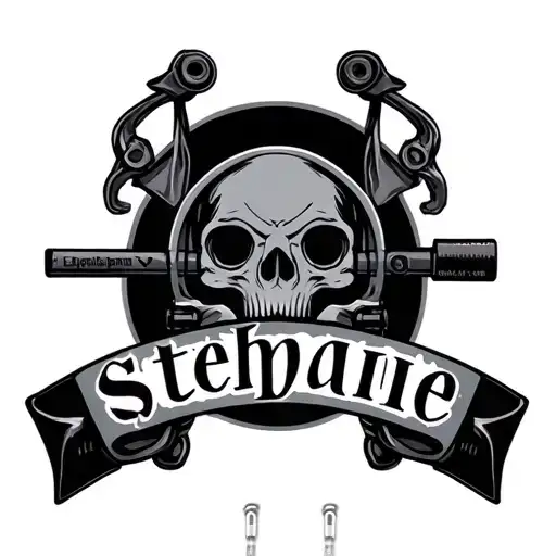 Compound Bow With The Name Stephanie