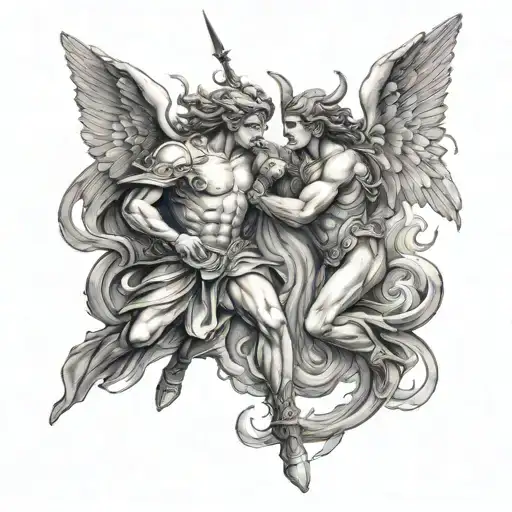 Angels Fighting Demons