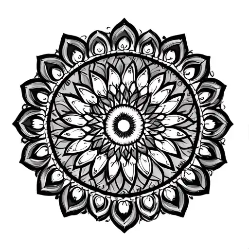 Mandala With On