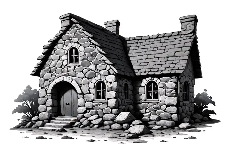 Simple Stone House