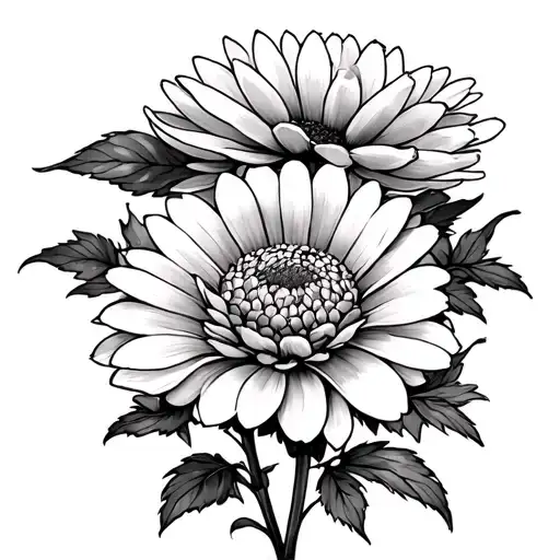 Cosmos And Chrysanthemum