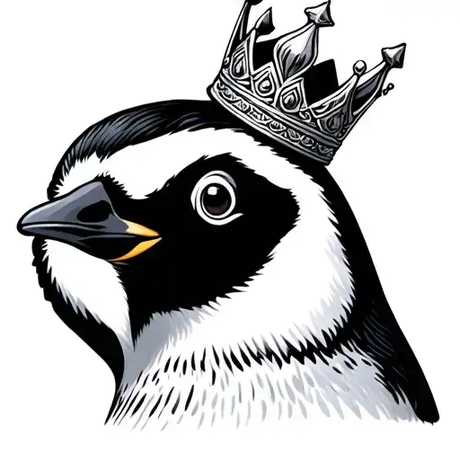 Penguin Wearing A Crown