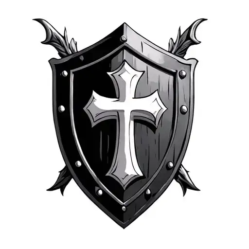 Shield With Cross In The Middle