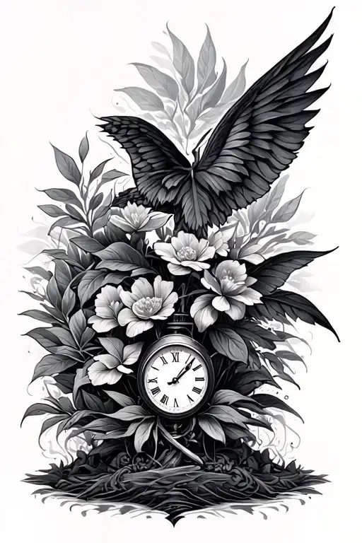 Tatto That Simbolizes Time And Growth